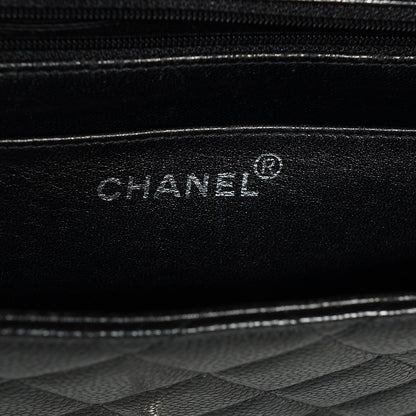 Chanel Caviar Quilted Jumbo Single Flap Black 7 of 8