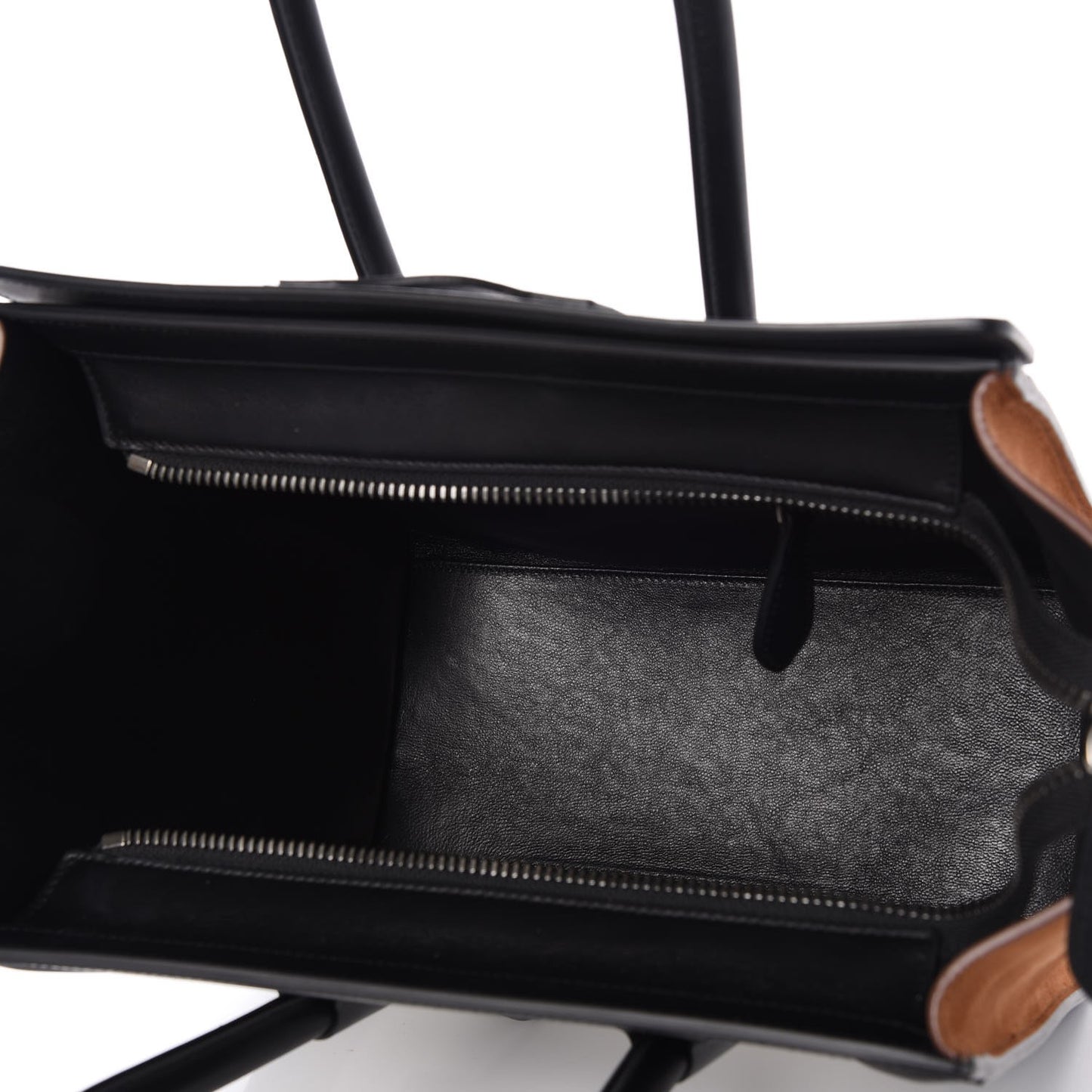 Baby Grained Calfskin Nubuck Tri-Color Micro Luggage Iceberg