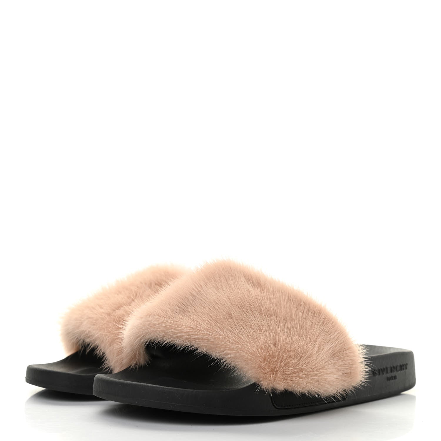 Givenchy Mink Rubber Slide Sandals 37 Rose Poudre 3 of 8