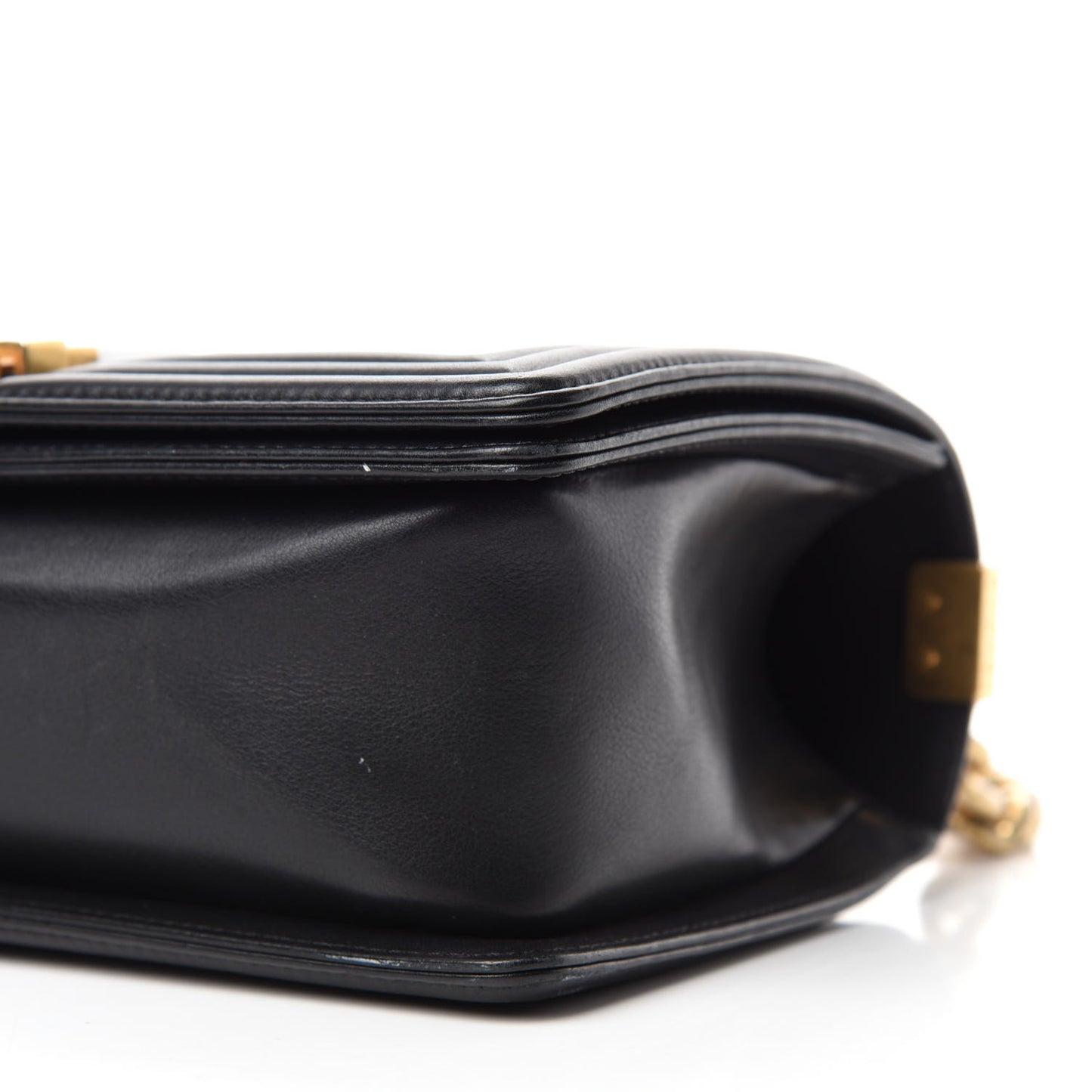 Calfskin Quilted Medium Boy Flap Black