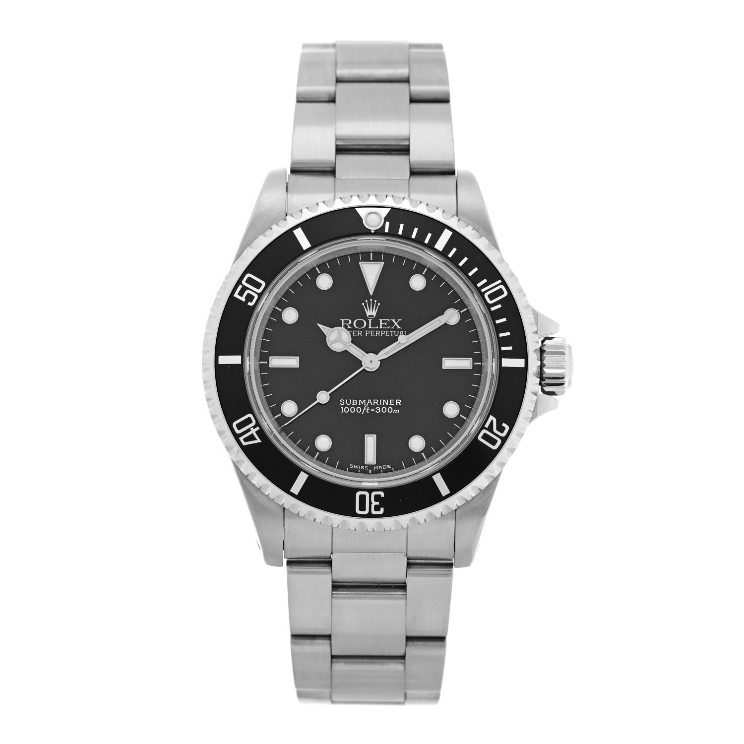 Rolex Stainless Steel 40mm Oyster Perpetual Submariner Watch Black 14060M 1 of 4