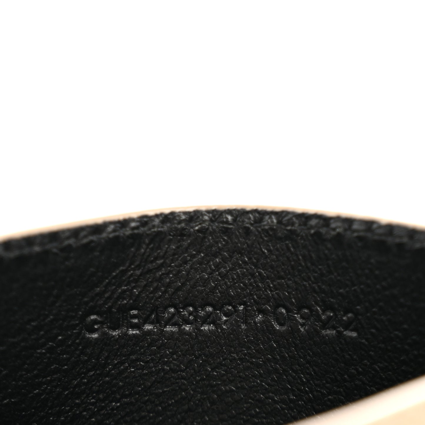 Grain De Poudre Matelasse Chevron Monogram Credit Card Case Dark Beige