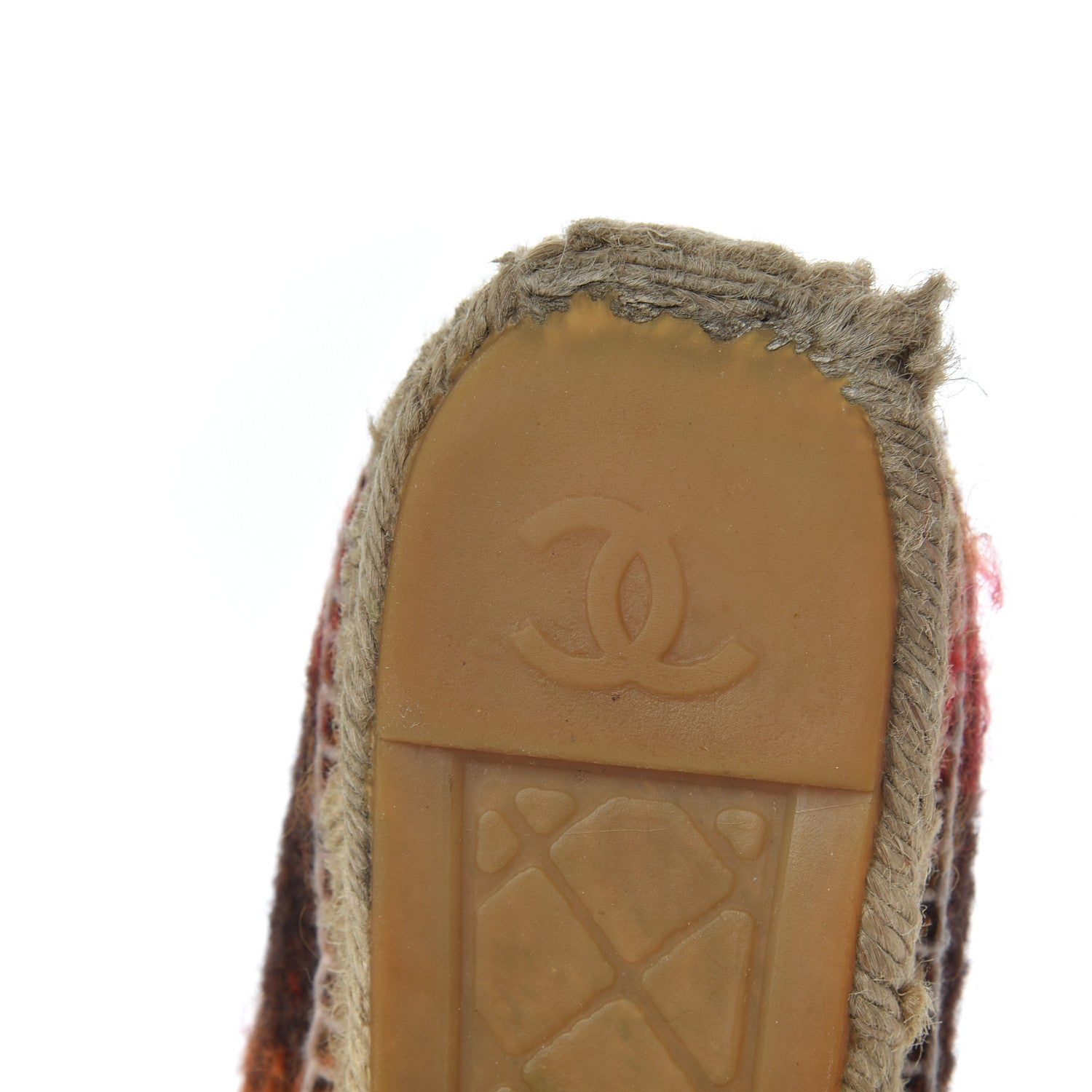 Chanel Tweed CC Espadrilles 41 Brown Pink 22 of 24
