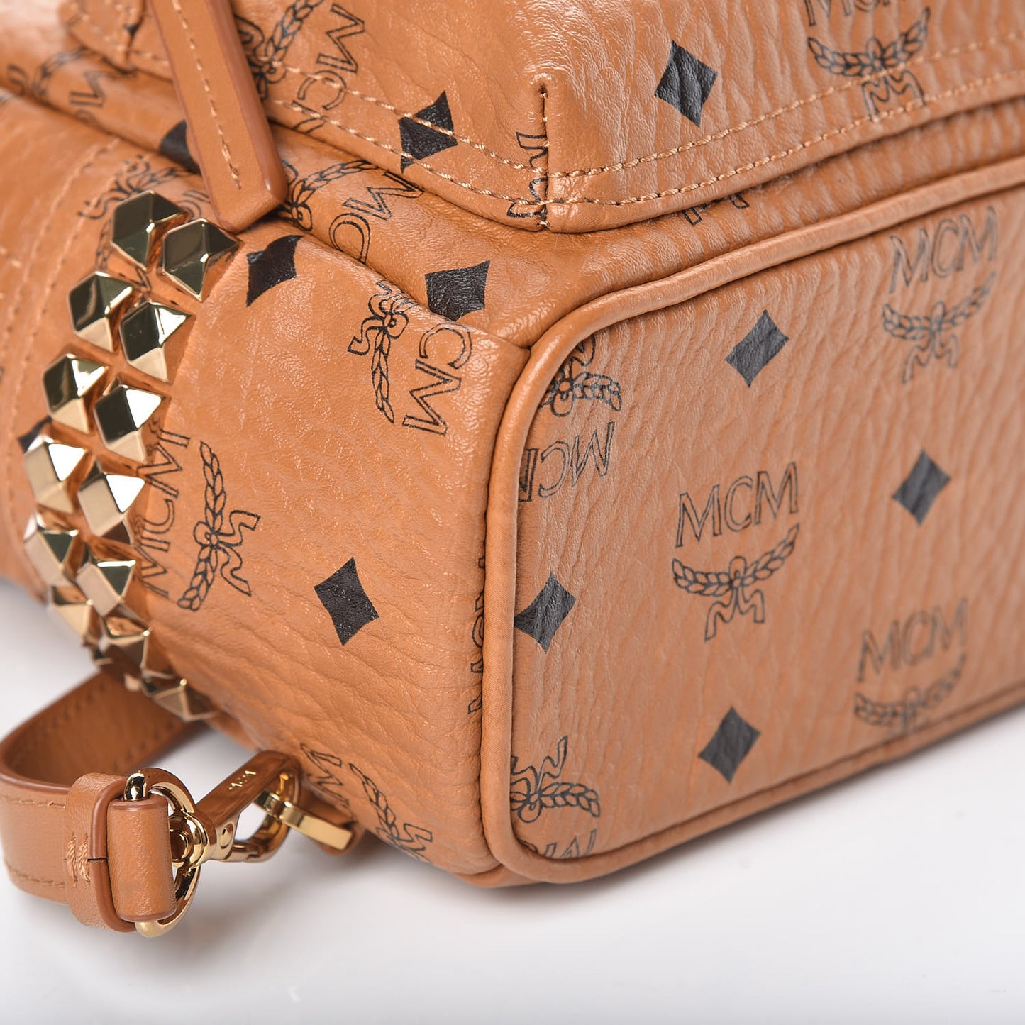 Visetos Side Stud X-Mini Stark Backpack Cognac