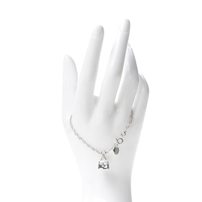 Hermes Sterling Silver Kelly Charm Bracelet ST 2 of 5