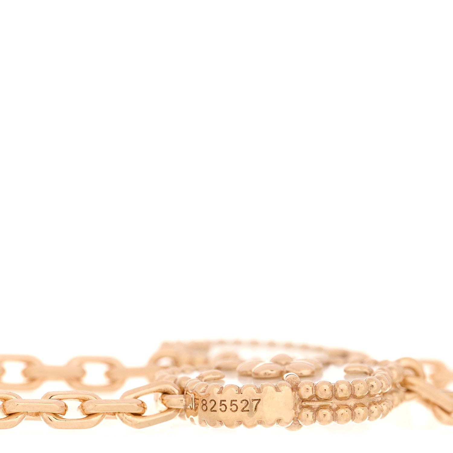 Van Cleef & Arpels 18K Rose Gold Carnelian Mother of Pearl Onyx 5 Motifs Lucky Spring Bracelet 4 of 4