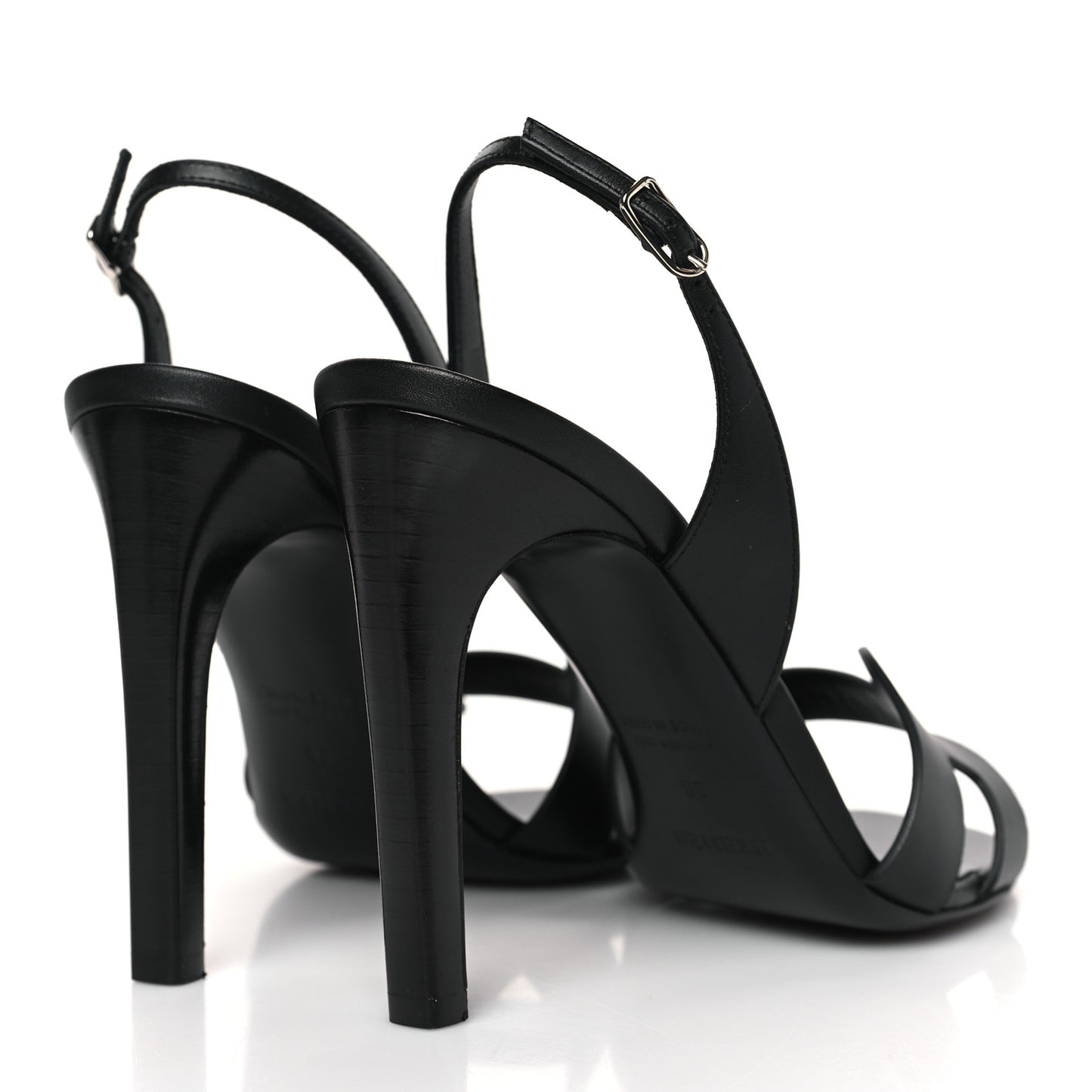Calfskin Holy 105 Sandals 38 Black