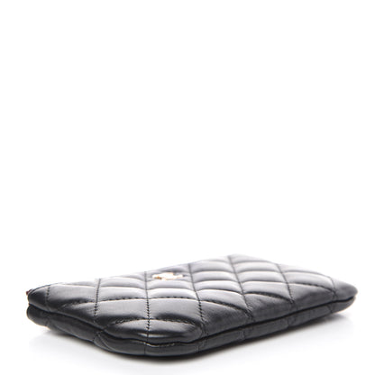 Chanel Lambskin Quilted Small Cosmetic Case Black 4 of 10