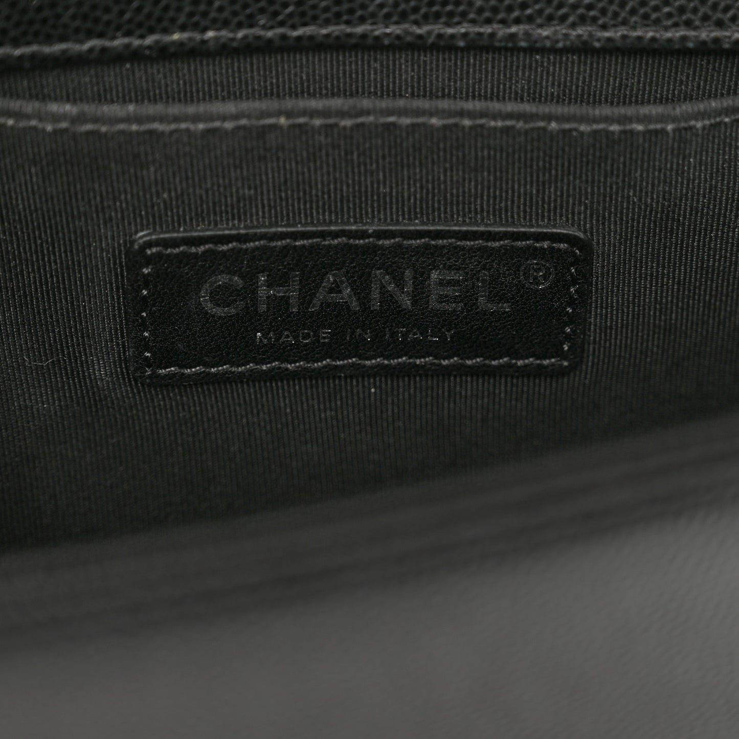 Caviar Quilted Small Boy Flap Black