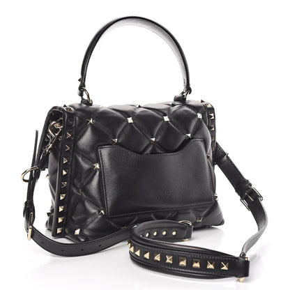 Valentino Garavani Nappa Medium Candystud Top Handle Bag Black 4 of 12