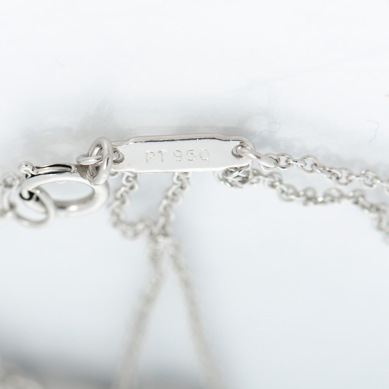 Tiffany Platinum Diamond .90ct Fleur De Lis Key Pendant Necklace 6 of 8