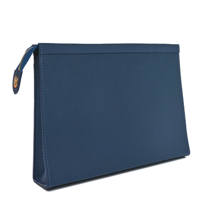 Louis Vuitton X NIGO Taurillon Monogram Denim Drip Pochette Voyage MM Blue 3 of 9