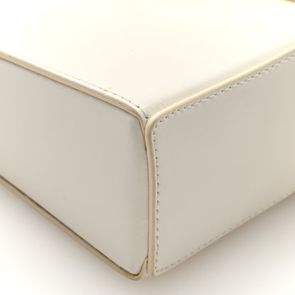 Givenchy Box Calfskin Mini Cut Out Shoulder Bag Ivory 9 of 10