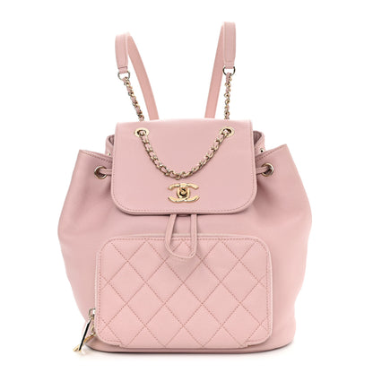 Chanel Caviar Quilted Business Affinity Backpack Pink 1 of 11