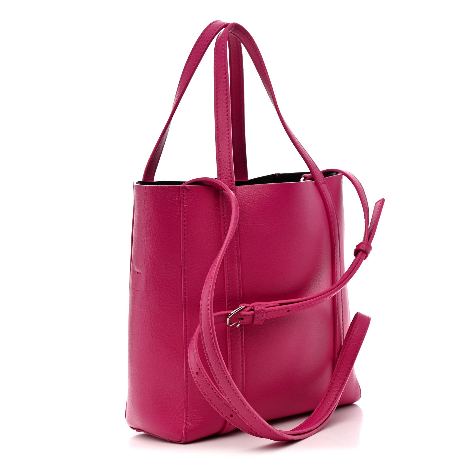 Balenciaga Calfskin XXS Everyday Tote Rose Magenta Black 3 of 14