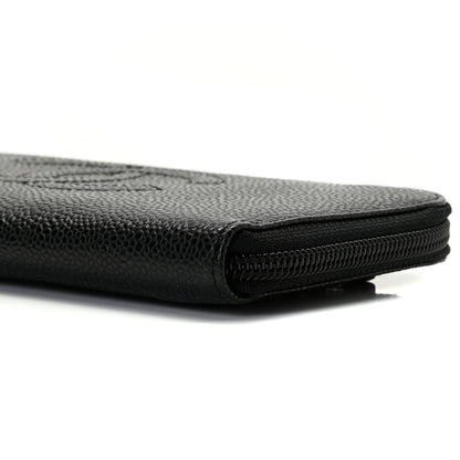 Chanel Caviar Large Timeless CC Zip Around Wallet Black 11 of 13