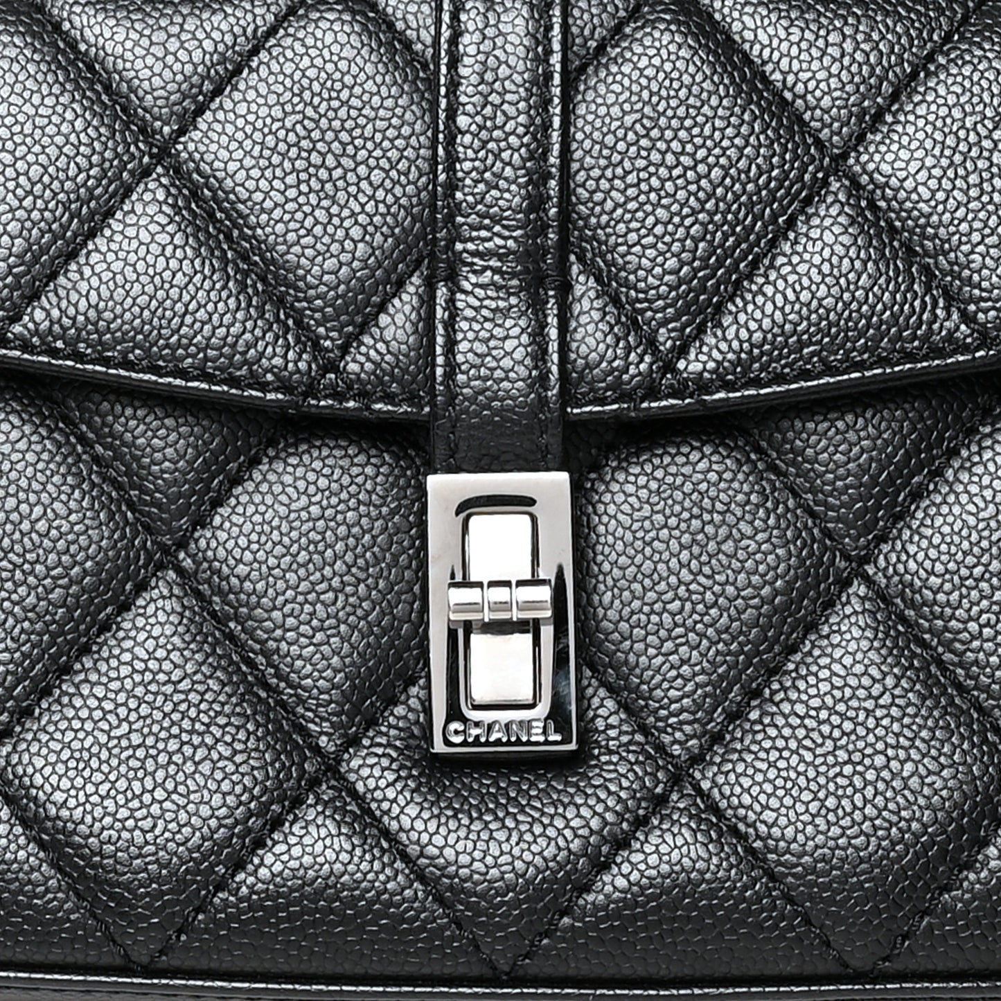 Caviar Quilted Small Mademoiselle Flap Bag Black