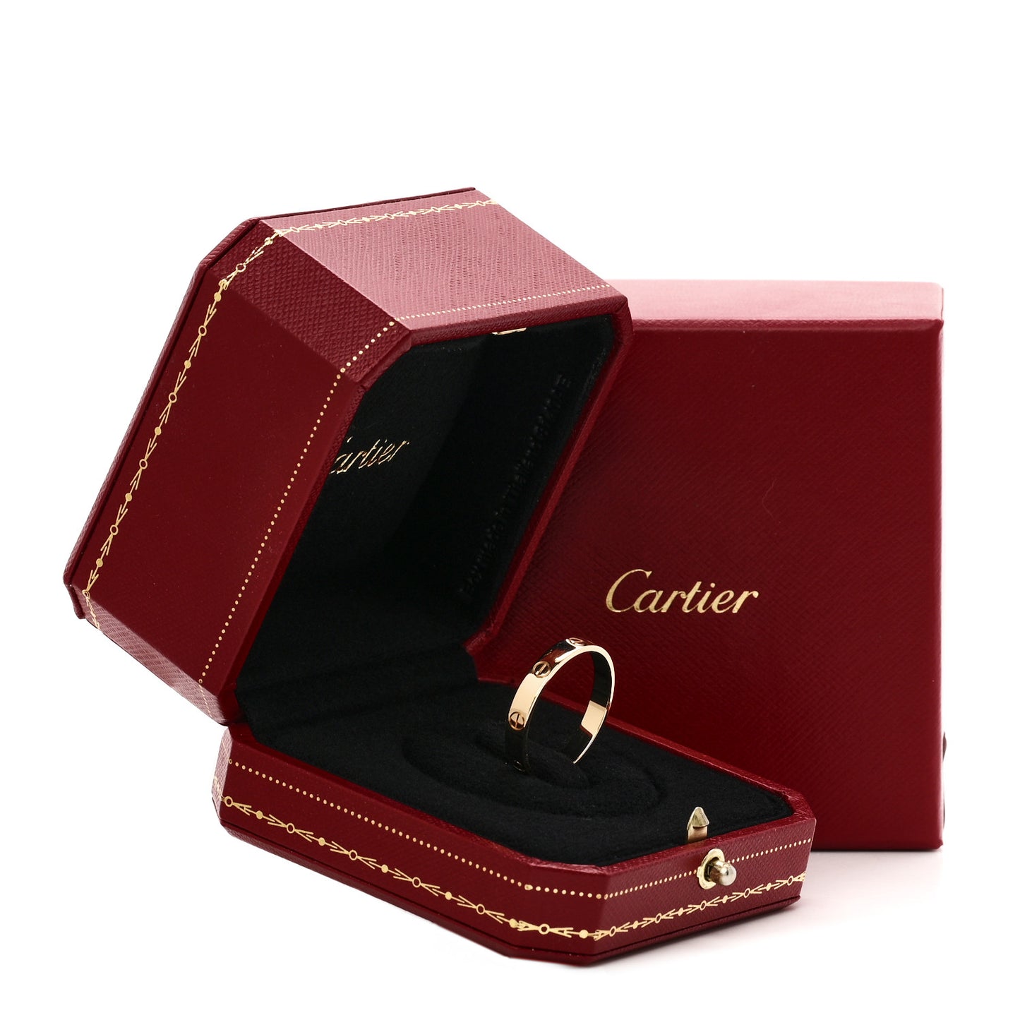 18K Yellow Gold 3.5mm LOVE Wedding Band Ring 66 11.5