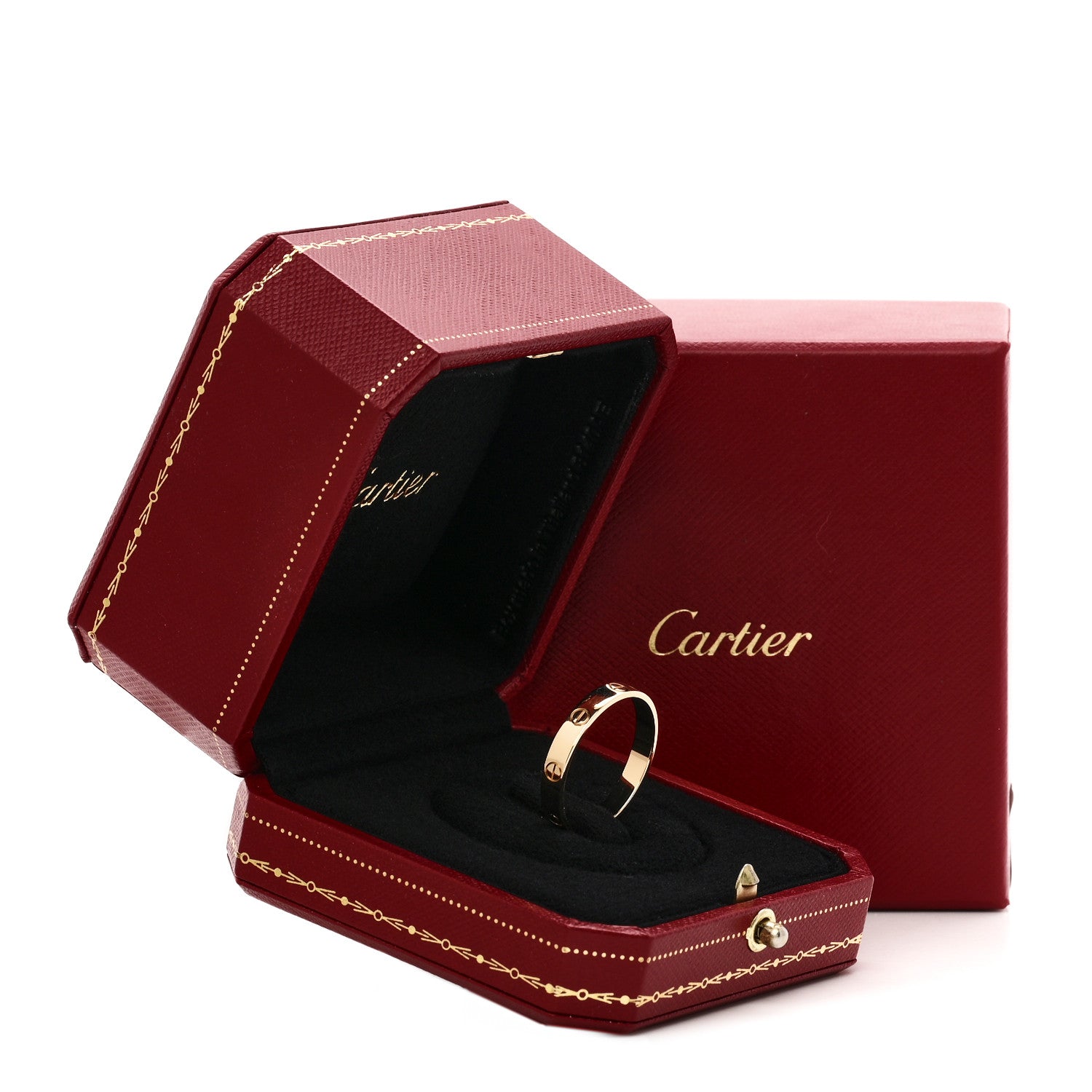 Cartier 18K Yellow Gold 3.5mm LOVE Wedding Band Ring 66 11.5 5 of 5