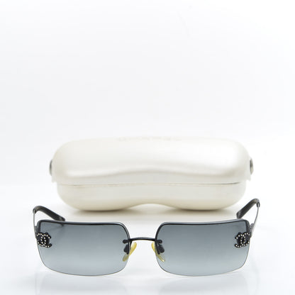 Chanel Crystal CC Logo Sunglasses 4104-B Black 9 of 9