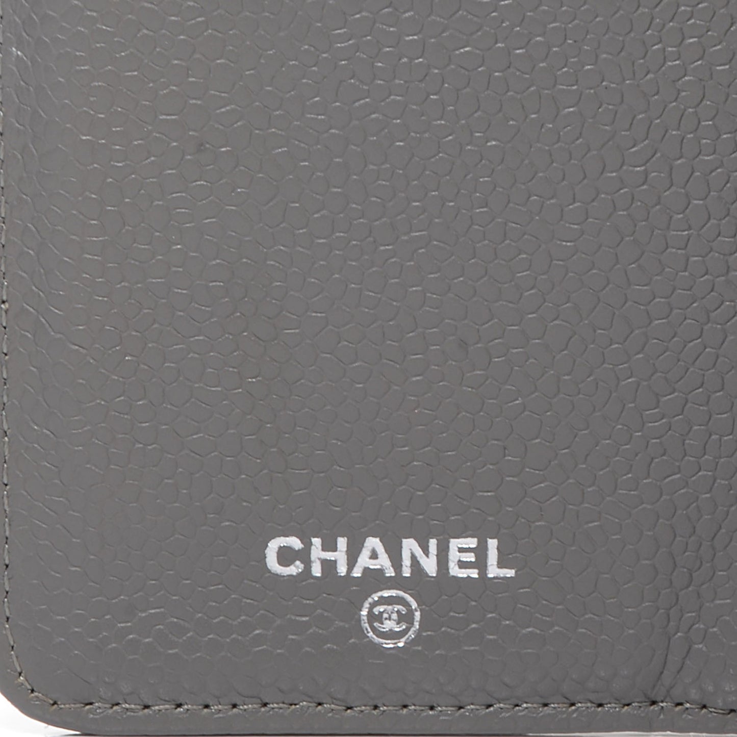 Caviar Quilted Yen Wallet Grey