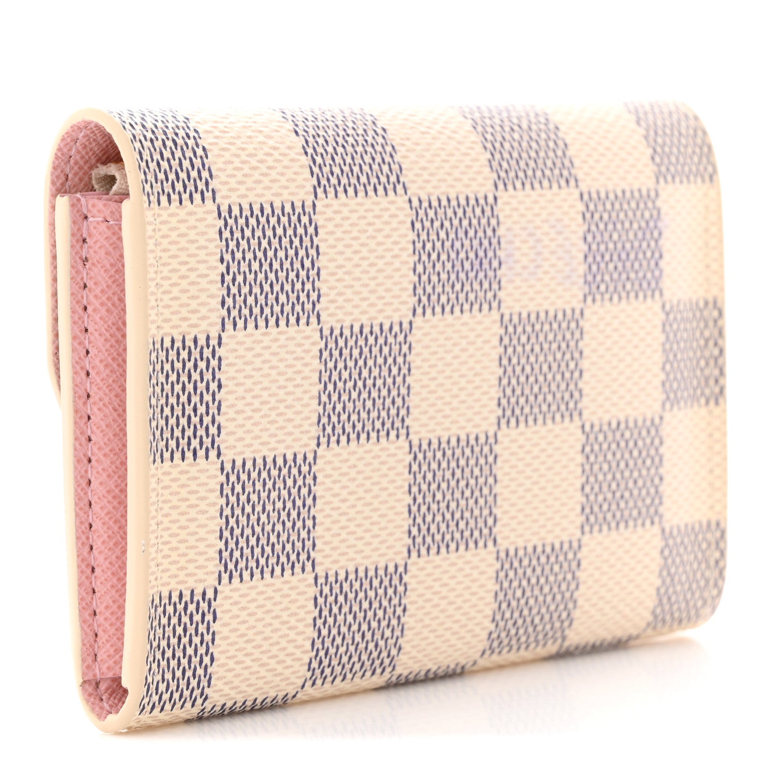 Louis Vuitton Damier Azur Rosalie Coin Purse Rose Ballerine 3 of 9