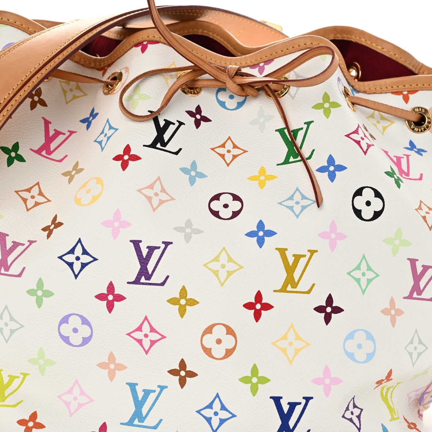 Louis Vuitton LOUIS VUITTON Monogram Multicolor Petit Noe White 6 of 9