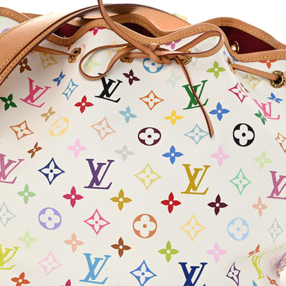 Louis Vuitton LOUIS VUITTON Monogram Multicolor Petit Noe White 6 of 9