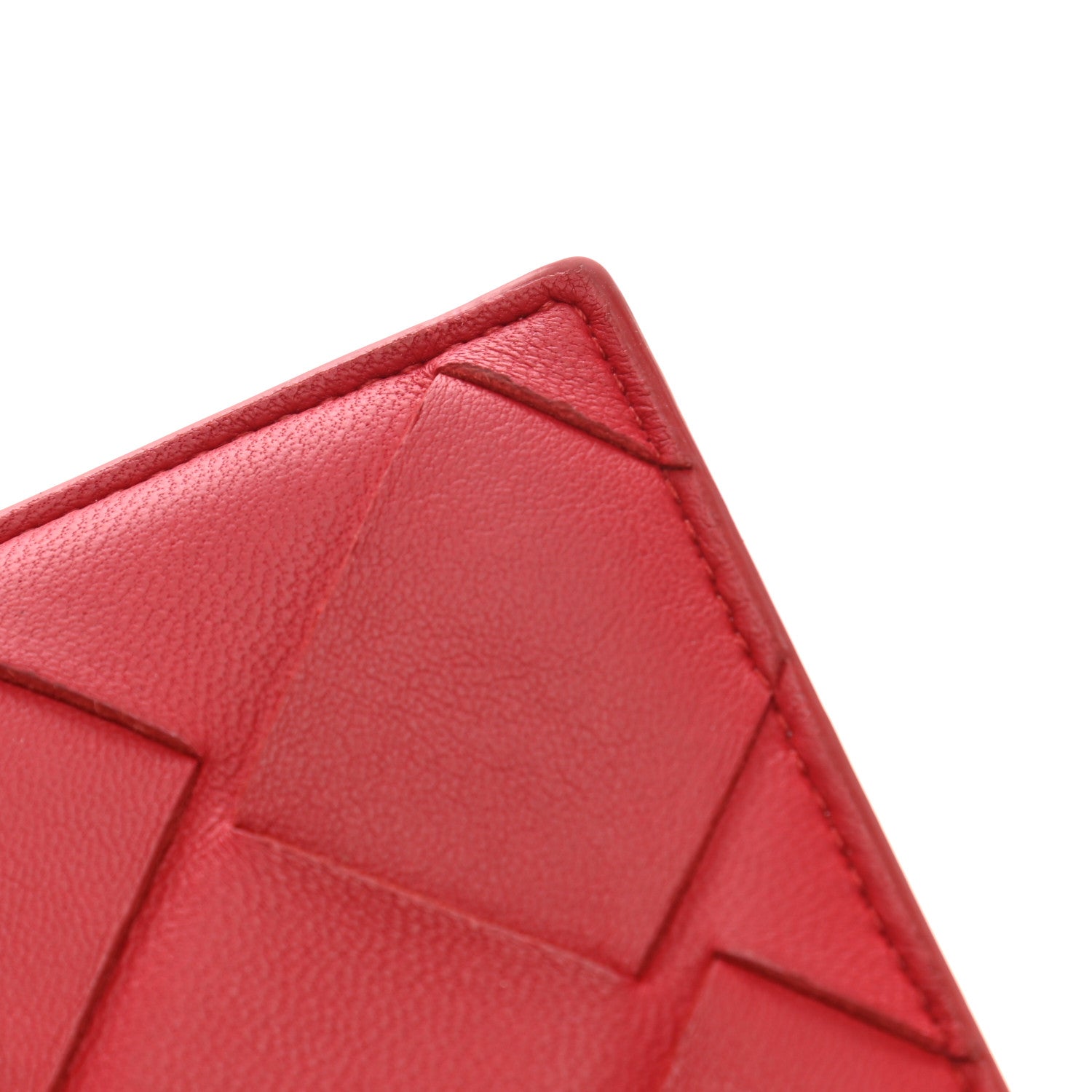 Bottega Veneta Nappa Maxi Intrecciato Card Holder Red 9 of 11
