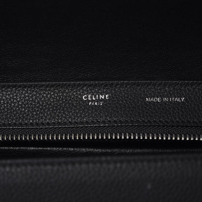 Celine Baby Grained Calfskin Suede Small Bi-Color Trapeze Black 6 of 8