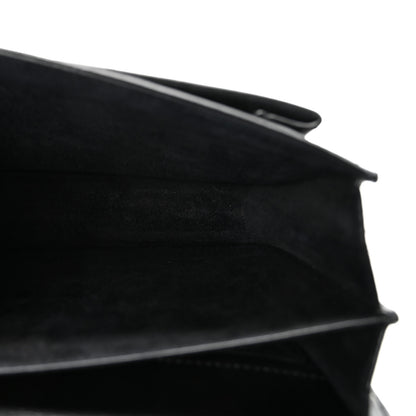 Saint Laurent Calfskin Medium Monogram Monochrome Sunset  Black 5 of 10