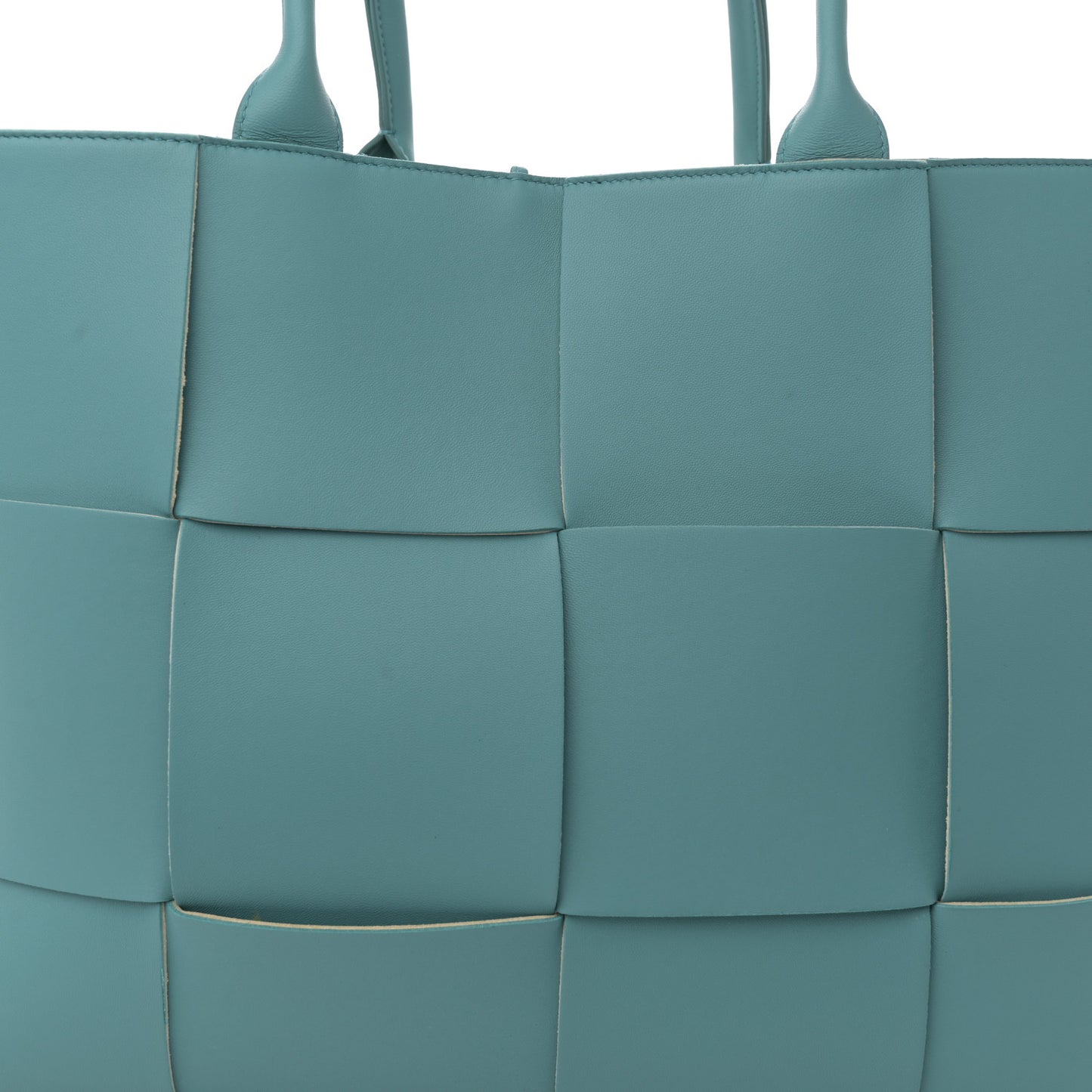 Nappa Maxi Intrecciato Large Arco Tote Linoleum