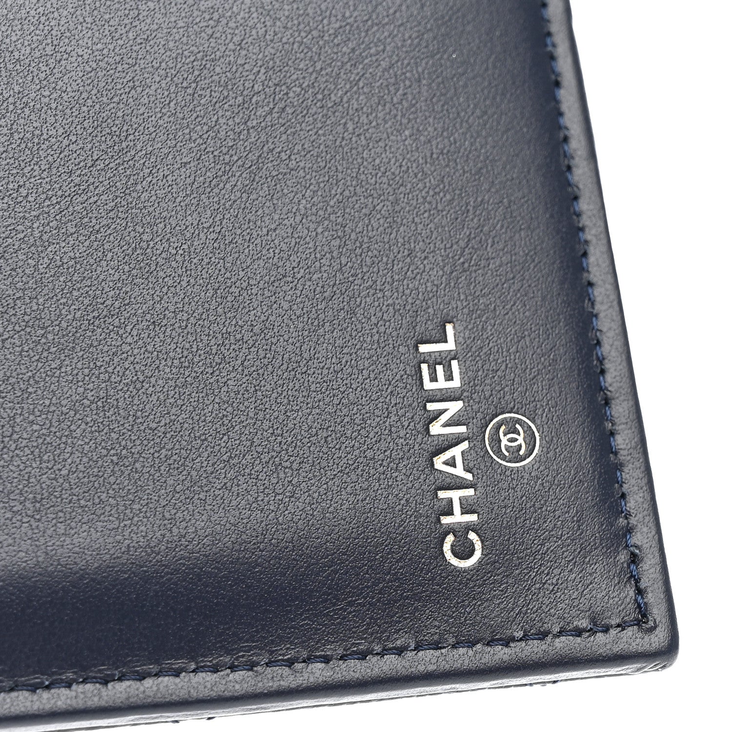 Chanel Caviar Quilted Medium Flap Wallet Dark Blue 6 of 8