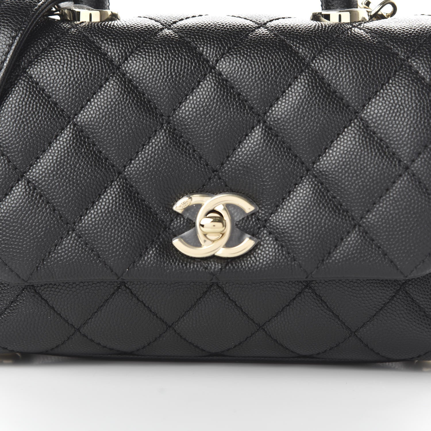 Chanel Caviar Quilted Extra Mini Coco Handle Flap Black 10 of 10