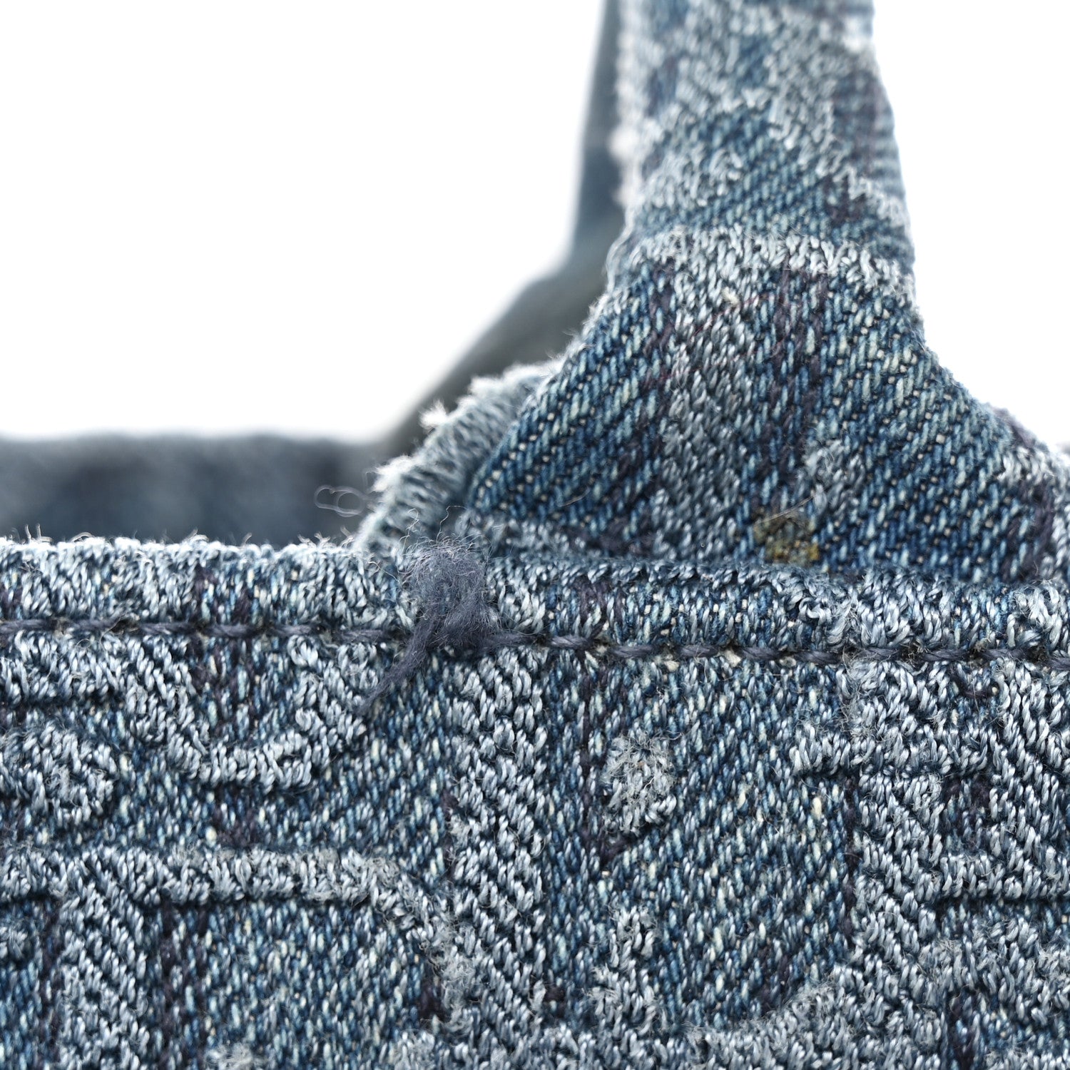 Christian Dior Oblique Denim Book Tote Denim Blue 13 of 13