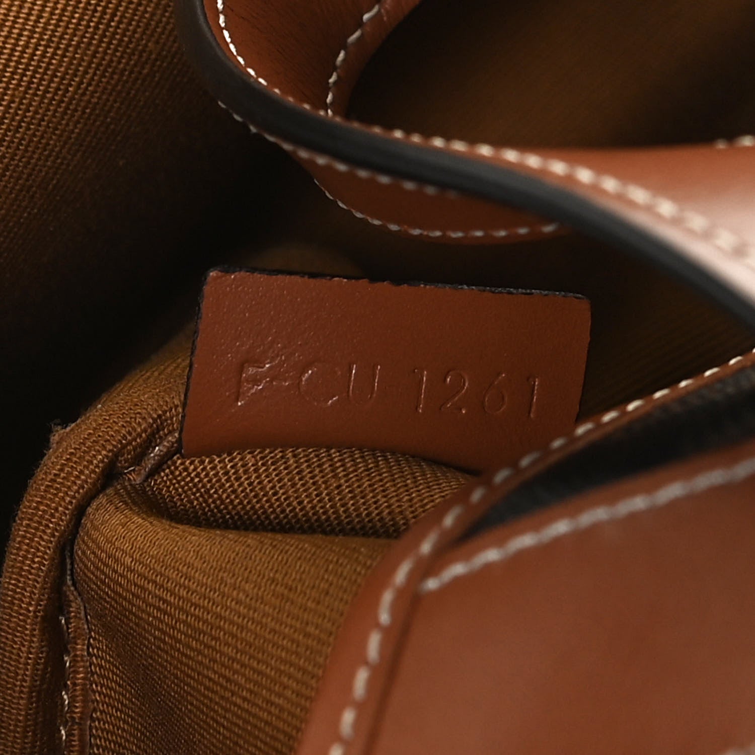 Celine Triomphe Canvas Calfskin Small Bucket Bag Tan 7 of 13