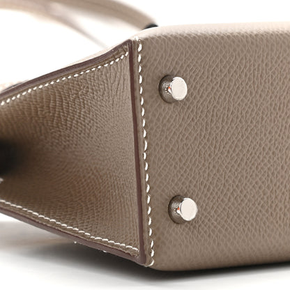 Hermes Epsom Mini Kelly Sellier 20 Etoupe 8 of 9