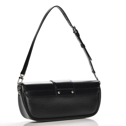 Louis Vuitton Epi Montaigne Pochette Black 3 of 10