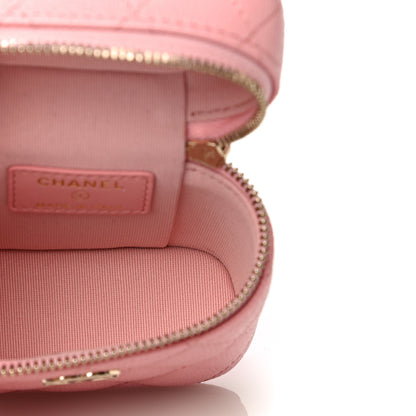 Chanel Caviar Quilted Small Handle With Care Vanity Case With Chain Pink 4 of 11