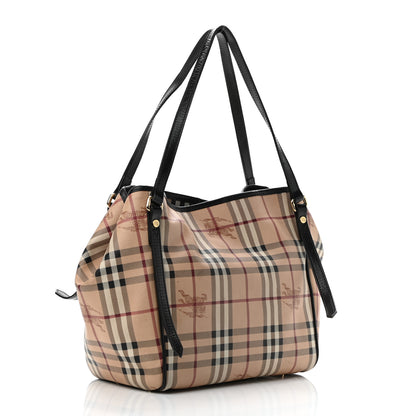 Burberry Haymarket Check Small Canterbury Tote Black 3 of 11
