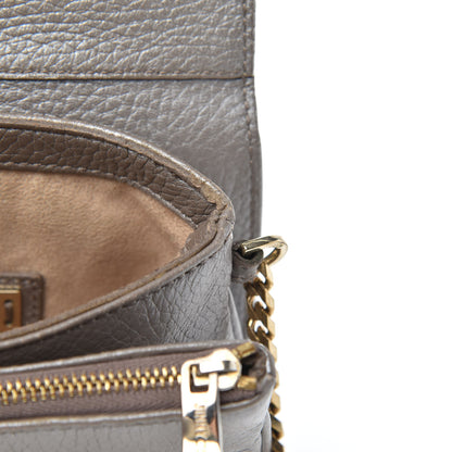 Jimmy Choo Metallic Calfskin Shadow Crossbody Bag Gold 13 of 14