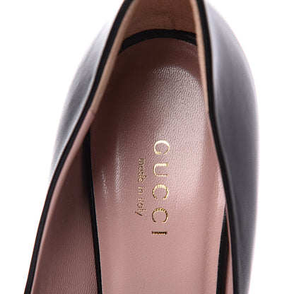 Gucci Kid Wedge Pumps 35 Black 8 of 10