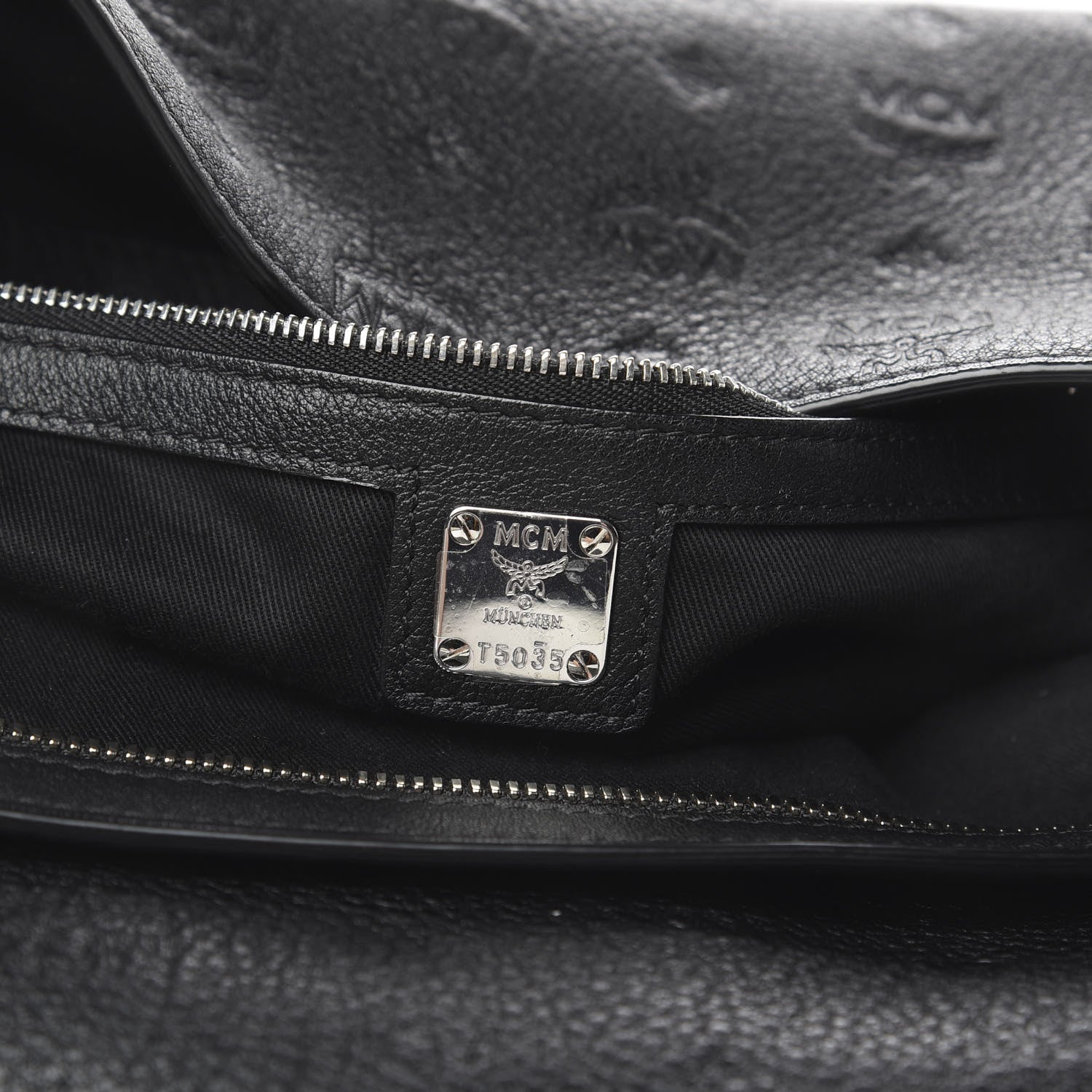 MCM Calfskin Ottomar Large Klara Hobo Black 7 of 12