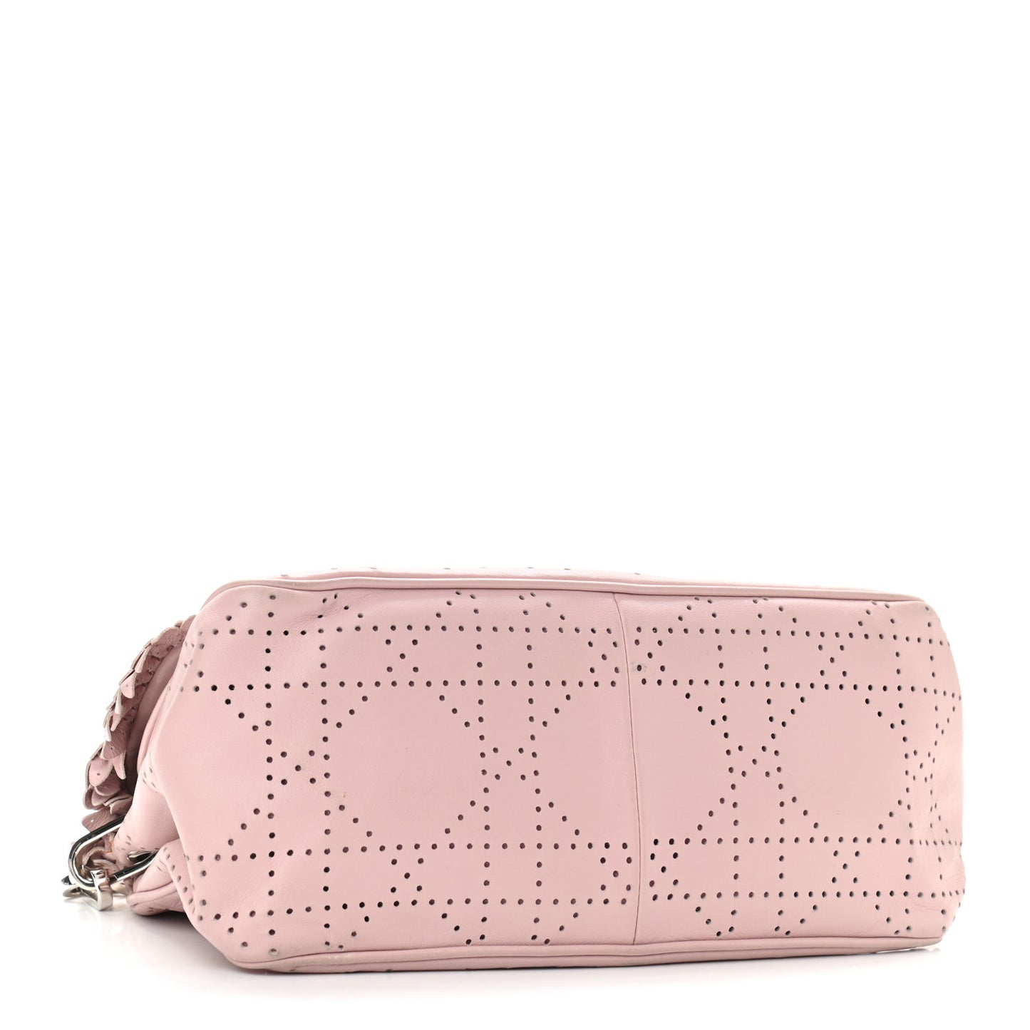 Lambskin Cannage Ruffle New Lock Flap Pink