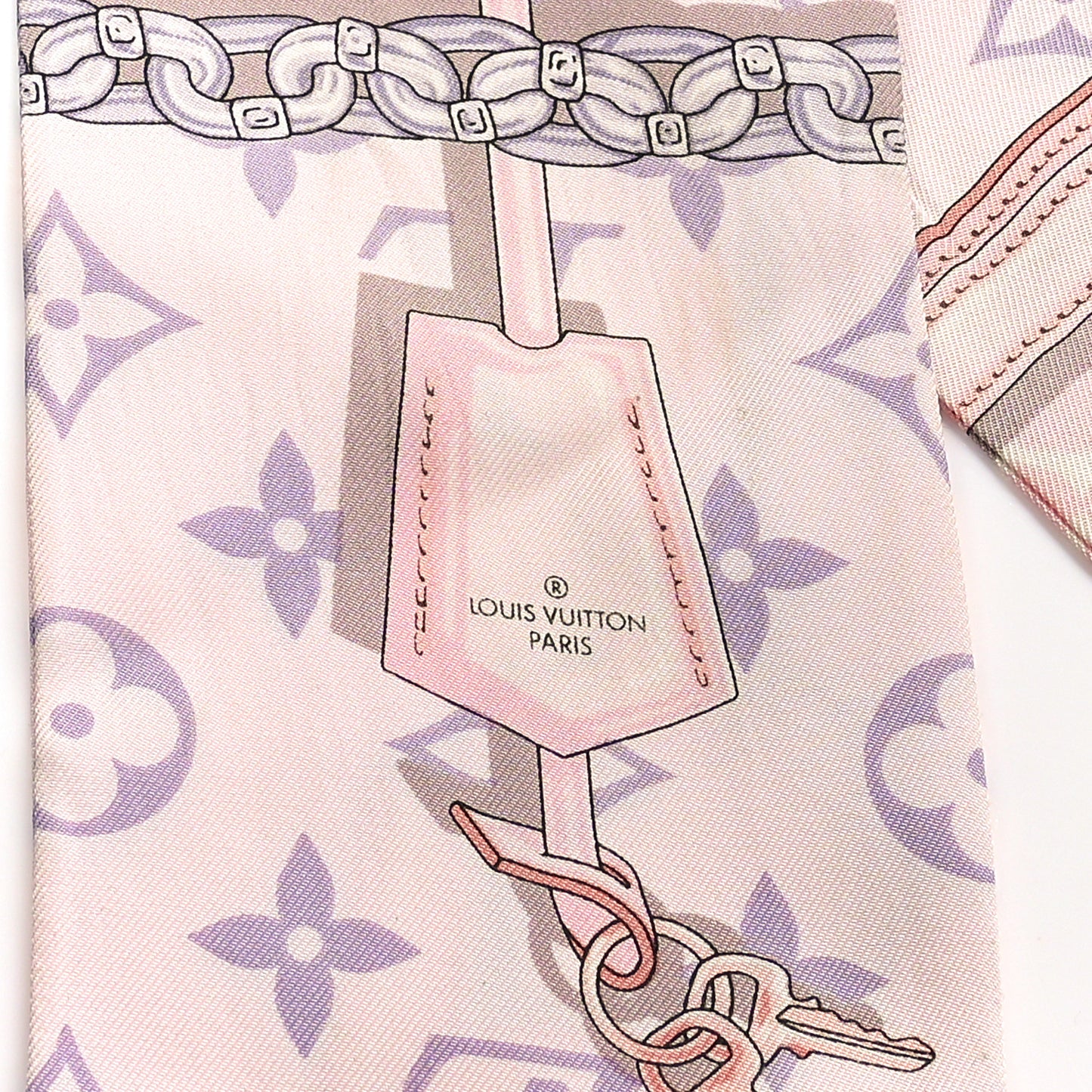 Silk Monogram Confidential Bandeau Light Pink