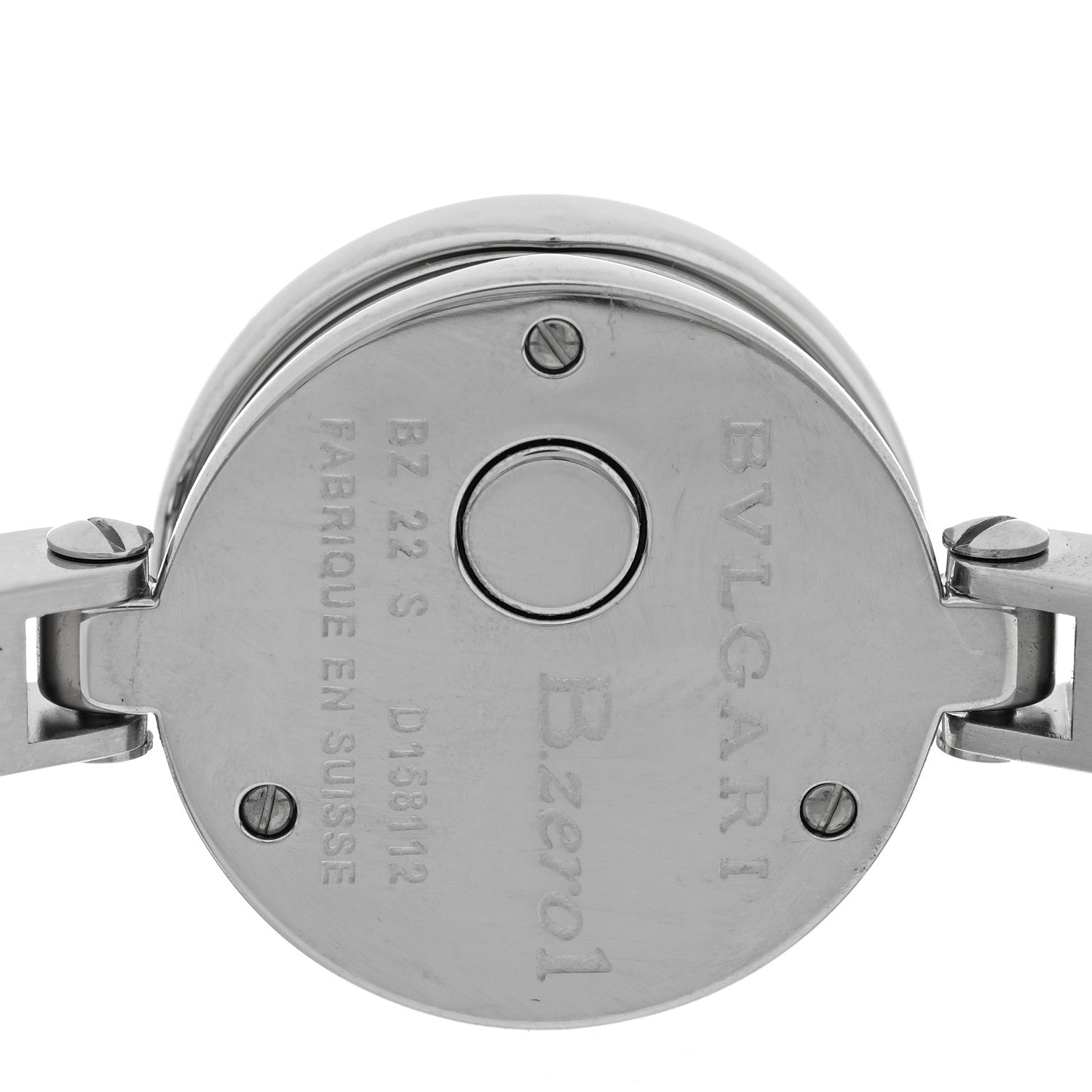 Bulgari Stainless Steel Blue Topaz Blue Mother of Pearl 22mm B.Zero1 Quartz Watch 4 of 4