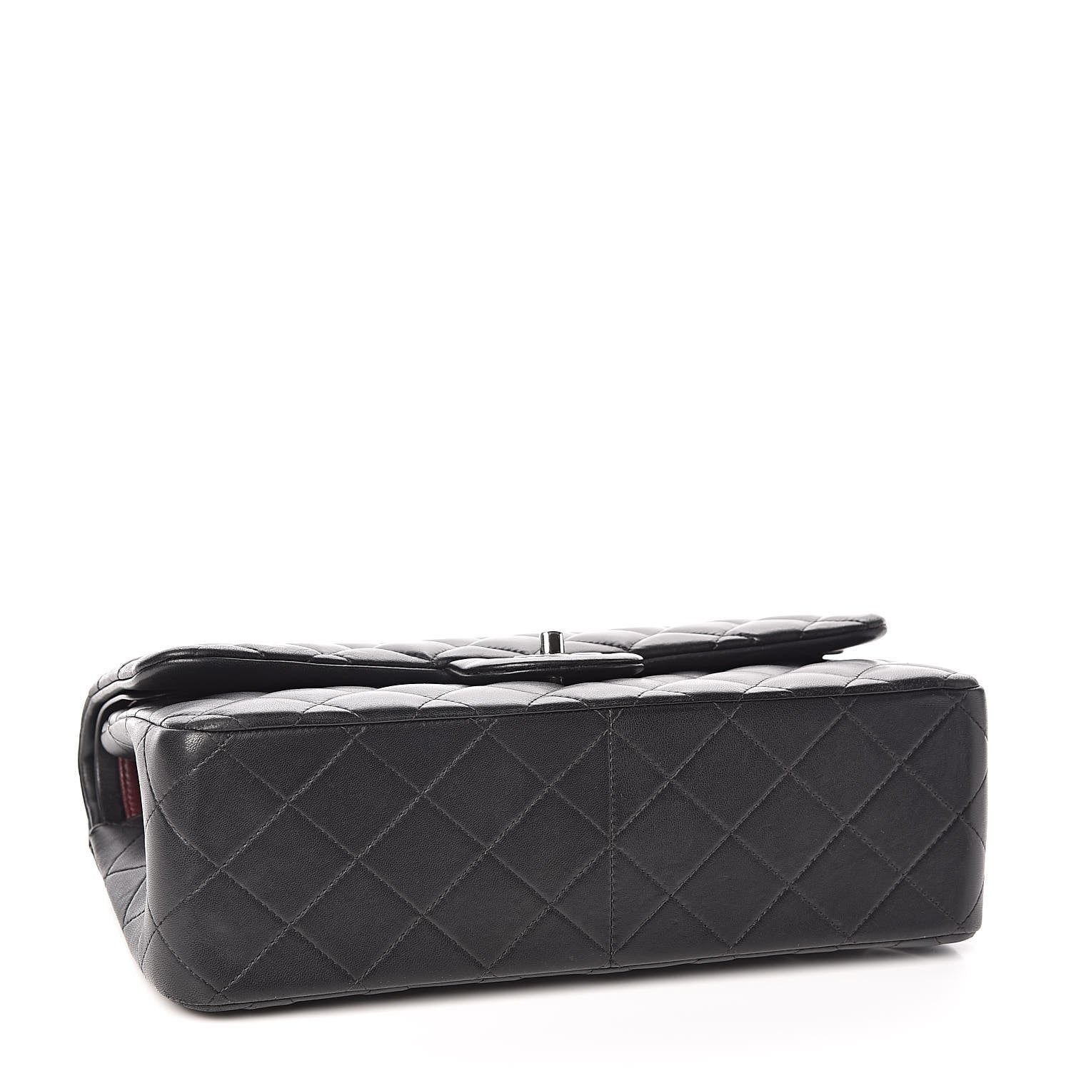 Chanel Lambskin Quilted Jumbo Double Flap Black 4 of 18