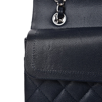Chanel Caviar Quilted Small Double Flap Navy 14 of 14