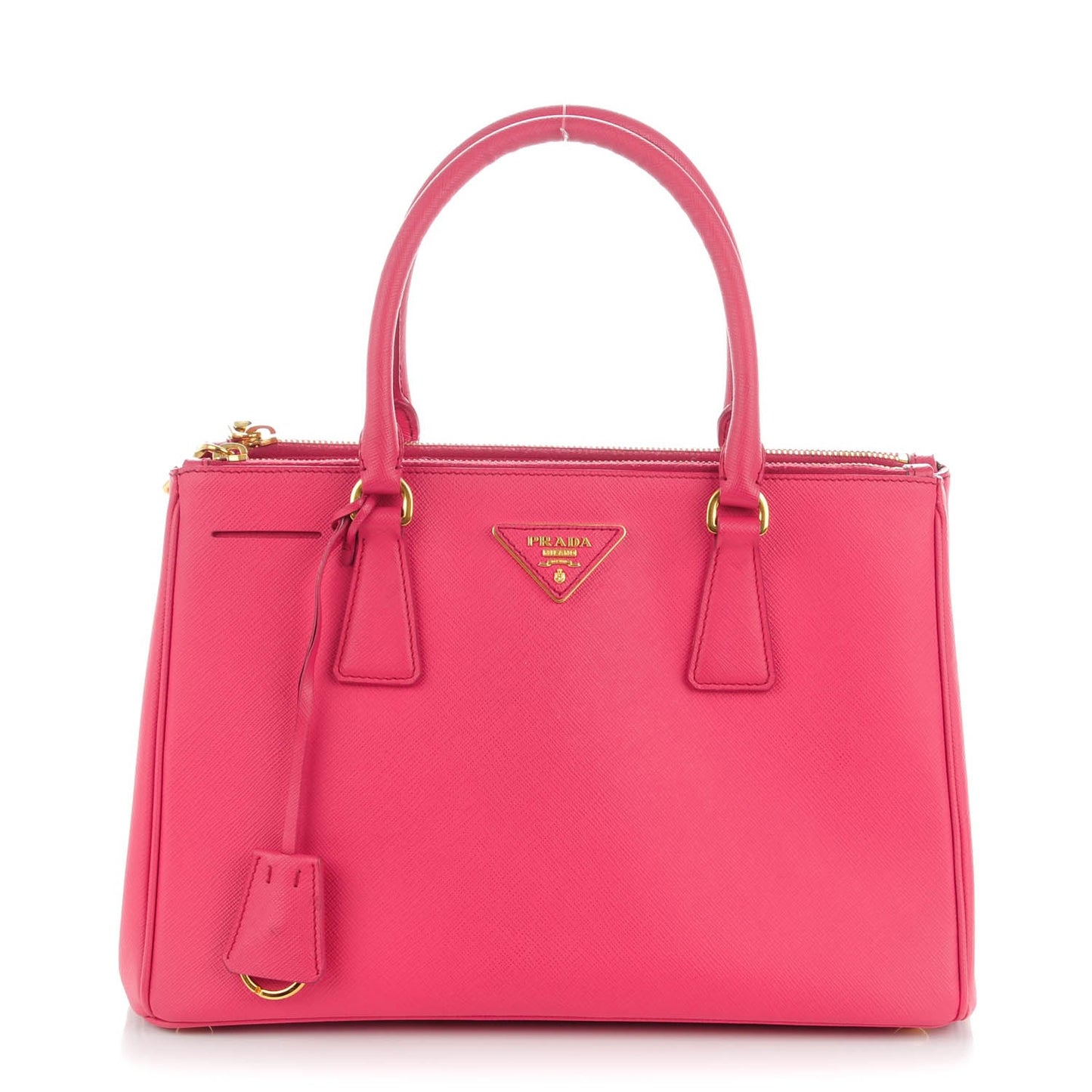 Saffiano Small Galleria Double Zip Tote Peonia