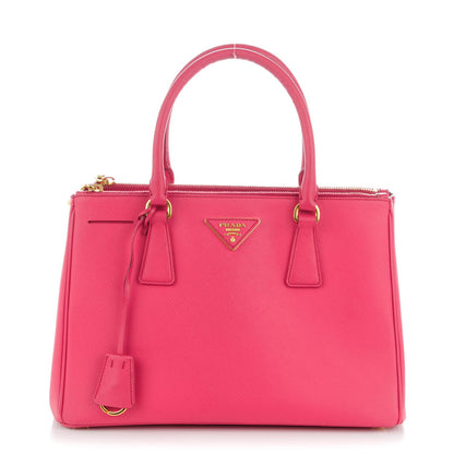 Prada Saffiano Small Galleria Double Zip Tote Peonia 1 of 8